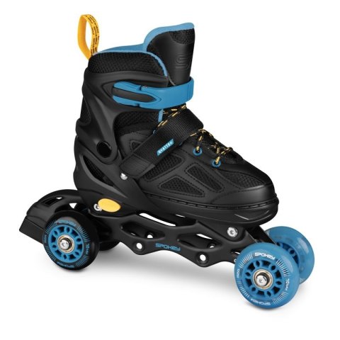 Łyżworolki Spokey Quattro 4IN1 SPK-943433 roz. 34-37 BK/DBL Łyżworolki Spokey Quattro 4IN1 SPK-943433 roz. 34-37 BK/DBL