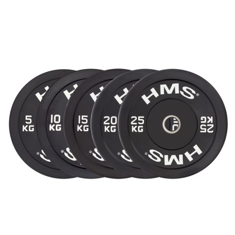 Talerz olimpijski HMS BLACK BUMPER 20 kg BBR20 Talerz olimpijski HMS BLACK BUMPER 20 kg BBR20