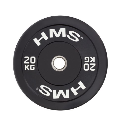 Talerz olimpijski HMS BLACK BUMPER 20 kg BBR20 Talerz olimpijski HMS BLACK BUMPER 20 kg BBR20