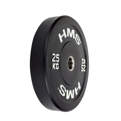 Talerz olimpijski HMS BLACK BUMPER 25 kg BBR25 Talerz olimpijski HMS BLACK BUMPER 25 kg BBR25