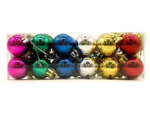 Bombki plastik 24szt. mix TG44046-14 Bombki plastik 24szt. mix TG44046-14