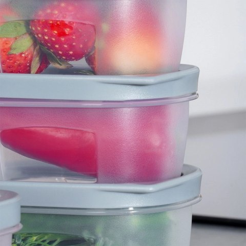 Zestaw Pojemniki na Żywność z Pokrywką Plastikowe Kuchenne VILDE 10 szt. Zestaw Pojemniki na Żywność z Pokrywką Plastikowe Kuchenne VILDE 10 szt.