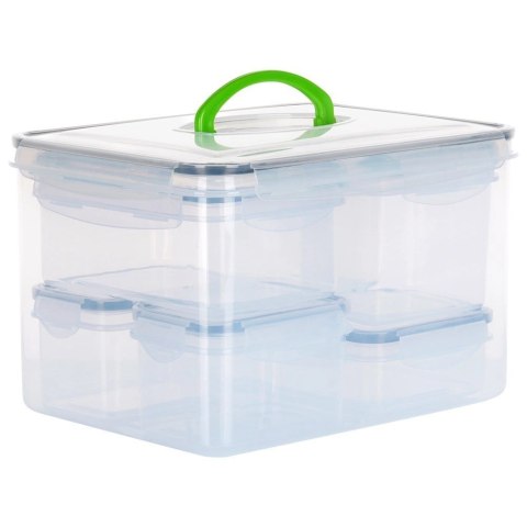 Zestaw Pojemniki na Żywność z Pokrywką Plastikowe Kuchenne VILDE 7 szt. Zestaw Pojemniki na Żywność z Pokrywką Plastikowe Kuchenne VILDE 7 szt.