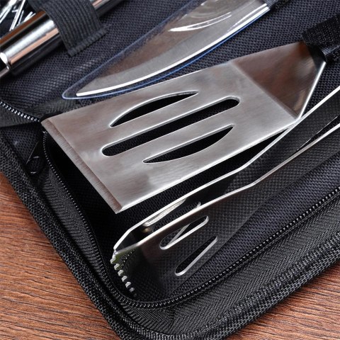 Zestaw Przyborów Akcesoria do Grilla Metalowy z Etui VILDE 10 el. Zestaw Przyborów Akcesoria do Grilla Metalowy z Etui VILDE 10 el.