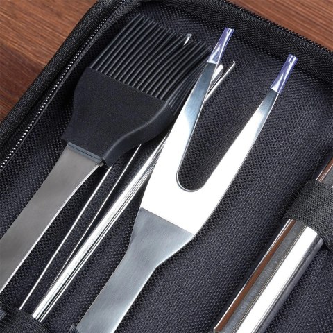 Zestaw Przyborów Akcesoria do Grilla Metalowy z Etui VILDE 10 el. Zestaw Przyborów Akcesoria do Grilla Metalowy z Etui VILDE 10 el.