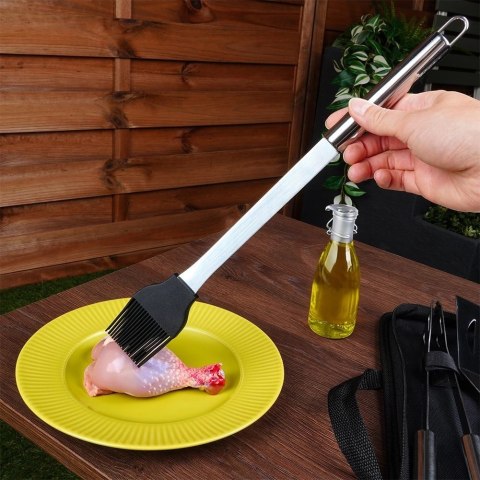 Zestaw Przyborów Akcesoria do Grilla Metalowy z Etui VILDE 10 el. Zestaw Przyborów Akcesoria do Grilla Metalowy z Etui VILDE 10 el.