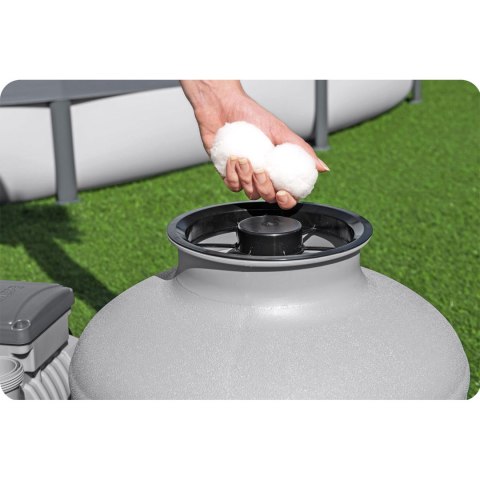 Pompa piaskowa do basenów 11355 L/h Bestway 58486 + tabletki multifunkcyjne Pompa piaskowa do basenów 11355 L/h Bestway 58486 + tabletki multifunkcyjne