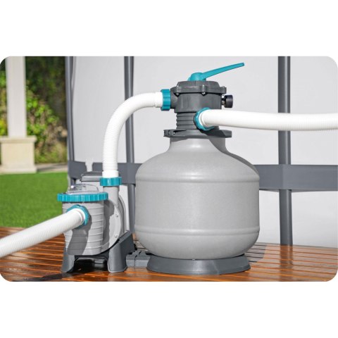 Pompa piaskowa do basenów 11355 L/h Bestway 58486 + tabletki multifunkcyjne Pompa piaskowa do basenów 11355 L/h Bestway 58486 + tabletki multifunkcyjne