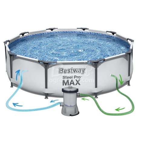 Basen ogrodowy stelażowy 305 x 76 cm 17w1 Bestway 56408 Basen ogrodowy stelażowy 305 x 76 cm 17w1 Bestway 56408