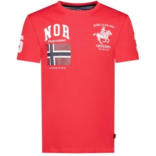 Koszulka Geographical Norway Jequestre 254 M SY1305H/GN-Red