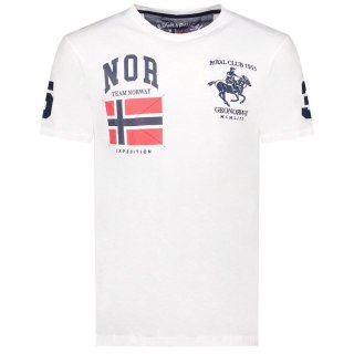 Koszulka Geographical Norway Jequestre 254 M SY1305H/GN-White