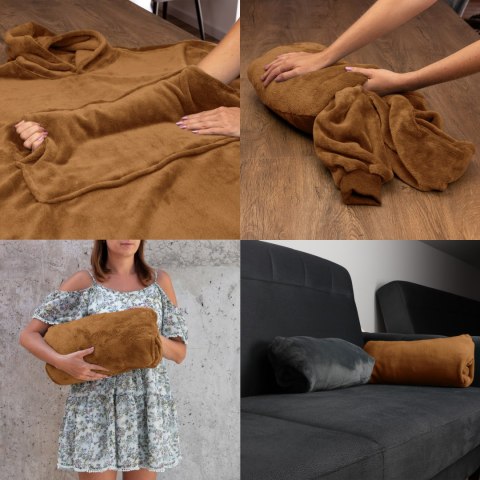 Bluzair SUPER MAMA - Bluza koc - Toffee - prezent dla mamy - dzień matki Bluzair SUPER MAMA - Bluza koc - Toffee - prezent dla mamy - dzień matki