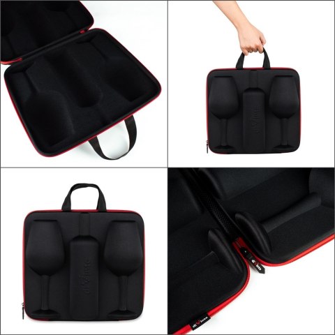 Etui na wino z 2 kieliszkami do wina Diamond duże Etui na wino z 2 kieliszkami do wina Diamond duże