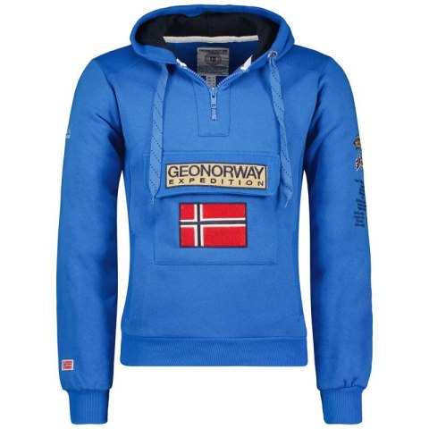 Bluza Geographical Norway Gymclass EO DB 100 M WU6582H/GNO-Royal Blue Bluza Geographical Norway Gymclass EO DB 100 M WU6582H/GNO-Royal Blue