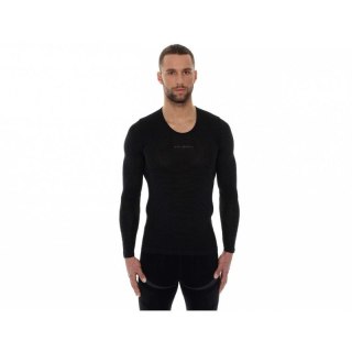 Koszulka termoaktywna Brubeck Base Layer Top Long Slave LS10850 grafitowa