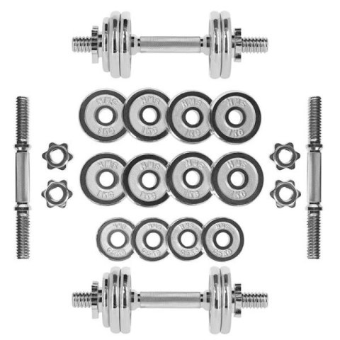 Sztangielki w walizce CHROME HMS 2x7,5kg STC15 Sztangielki w walizce CHROME HMS 2x7,5kg STC15