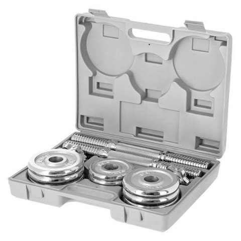 Sztangielki w walizce CHROME HMS 2x7,5kg STC15 Sztangielki w walizce CHROME HMS 2x7,5kg STC15