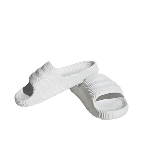Klapki damskie/męskie adidas Adilette 22 Crystal White z wygodną profilowaną podeszwą białe (HQ4672) Klapki damskie/męskie adidas Adilette 22 Crystal White z wygodną profilowaną podeszwą białe (HQ4672)