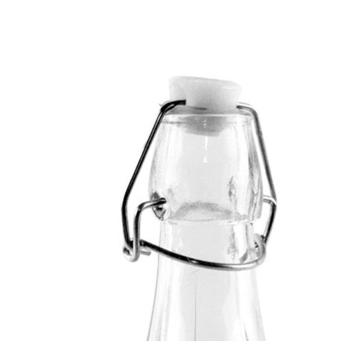 Butelka szklana kwadratowa na alkohol wino nalewkę likier syrop z korkiem klipsem 0,53 l Butelka szklana kwadratowa na alkohol wino nalewkę likier syrop z korkiem klipsem 0,53 l