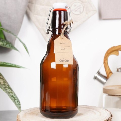 Butelka z klipsem szklana 340 ml Butelka z klipsem szklana 340 ml