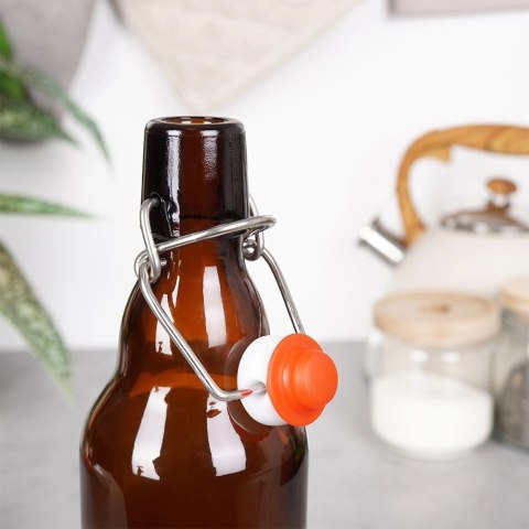Butelka z klipsem szklana 340 ml Butelka z klipsem szklana 340 ml