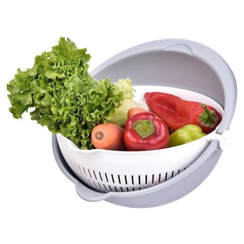 Cedzak obrotowy z miską miska kuchenna 25 cm sitko Cedzak obrotowy z miską miska kuchenna 25 cm sitko