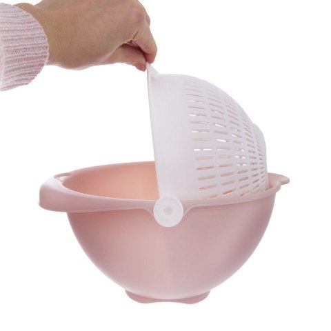 Cedzak obrotowy z miską miska kuchenna 25 cm sitko Cedzak obrotowy z miską miska kuchenna 25 cm sitko