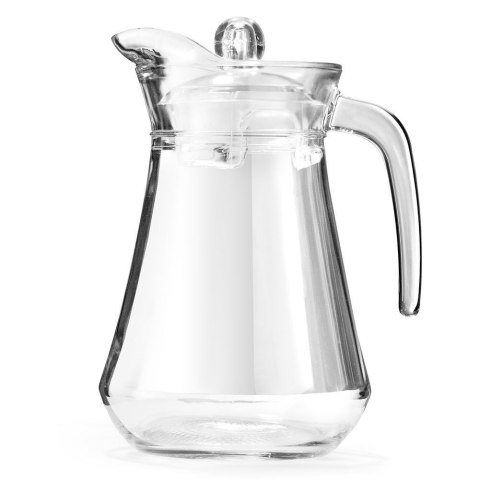 Dzbanek szklany do wody kompotu napojów lemoniady z uchwytem i pokrywką 1,4 l Dzbanek szklany do wody kompotu napojów lemoniady z uchwytem i pokrywką 1,4 l