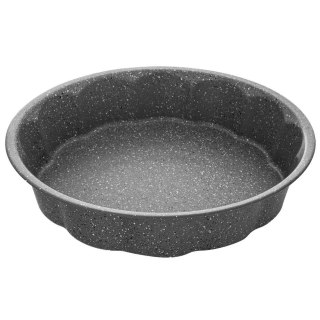 Forma do pieczenie blacha do ciasta pizzy zapiekania okrągła granitowa GRANDE 28,5 cm