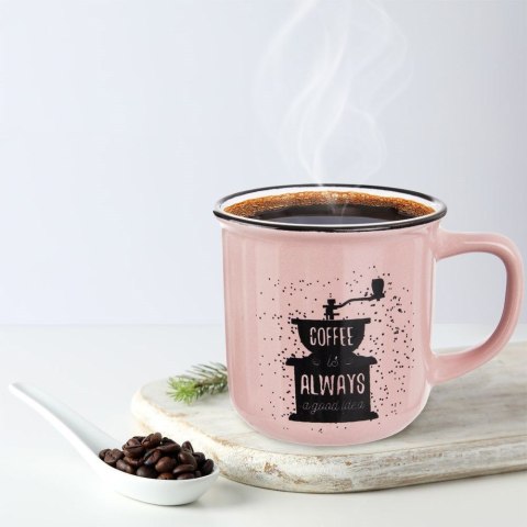 Kubek ceramiczny z uchem do kawy herbaty 370 ml Kubek ceramiczny z uchem do kawy herbaty 370 ml