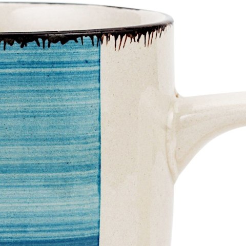Kubek ceramiczny z uchem do picia kawy herbaty FADED BLUE 355 ml Kubek ceramiczny z uchem do picia kawy herbaty FADED BLUE 355 ml