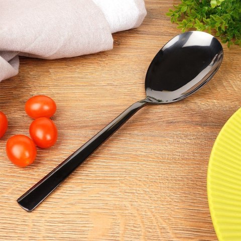 Łyżka do sałaty stalowa czarna 25 cm BLACK Łyżka do sałaty stalowa czarna 25 cm BLACK