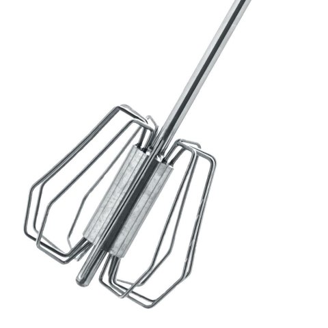 Mieszadło obrotowe stalowe trzepaczka ubijaczka obrotowa ręczna mikser ręczny 36 cm Mieszadło obrotowe stalowe trzepaczka ubijaczka obrotowa ręczna mikser ręczny 36 cm