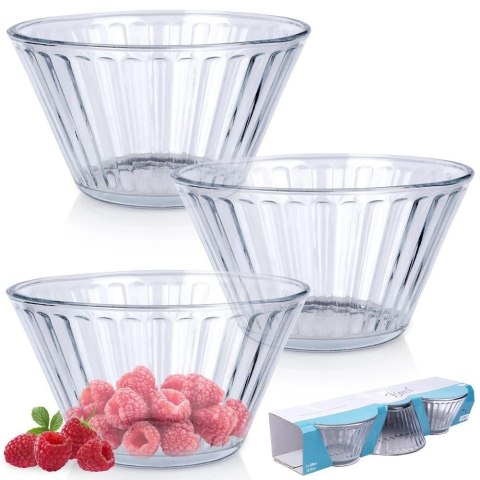 Miseczki szklane 11,5cm, 270 ml 3 szt. Miseczki szklane 11,5cm, 270 ml 3 szt.