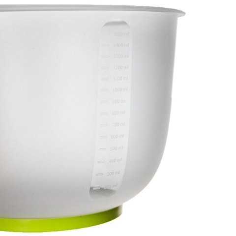 Miska do mieszania miksowania ubijania z uchwytem miarką antypoślizgowa 1,5 l Miska do mieszania miksowania ubijania z uchwytem miarką antypoślizgowa 1,5 l