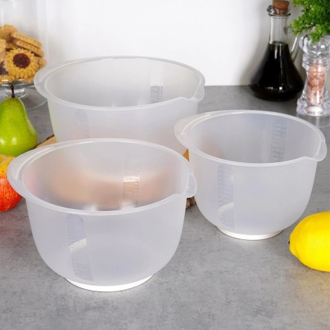 Miska kuchenna do miksowania z miarką 1,5 / 2 / 2,5 l 3 szt. Miska kuchenna do miksowania z miarką 1,5 / 2 / 2,5 l 3 szt.