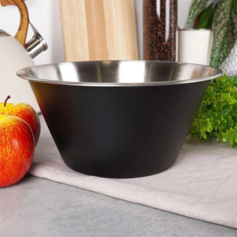 Miska kuchenna stalowa czarna 22 cm, 2 l Miska kuchenna stalowa czarna 22 cm, 2 l