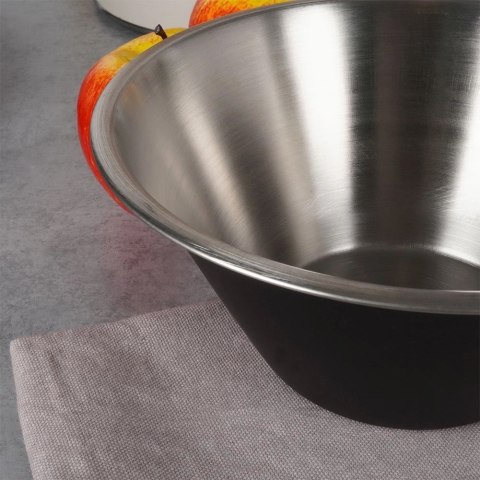 Miska kuchenna stalowa czarna 22 cm, 2 l Miska kuchenna stalowa czarna 22 cm, 2 l