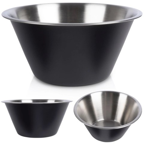 Miska kuchenna stalowa czarna 22 cm, 2 l Miska kuchenna stalowa czarna 22 cm, 2 l