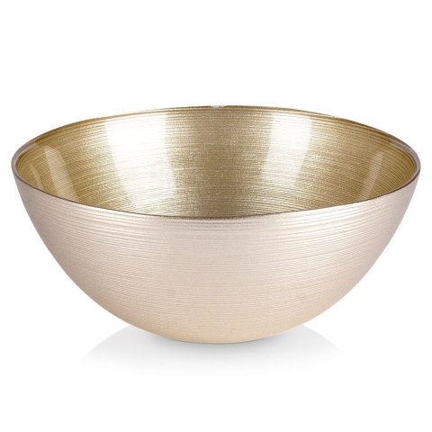 Miska misa szklana do sałatek złota okrągła 21 cm 1,7 l Miska misa szklana do sałatek złota okrągła 21 cm 1,7 l