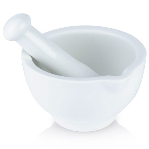 Moździerz do przypraw ceramiczny biały 10 cm Moździerz do przypraw ceramiczny biały 10 cm