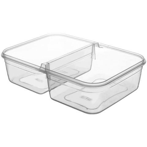 PLASTIKOWY POJEMNIK NA ŻYWNOŚĆ DZIELONY Z SZCZELNY PLASTIKOWY POJEMNIK NA ŻYWNOŚĆ DZIELONY Z SZCZELNY