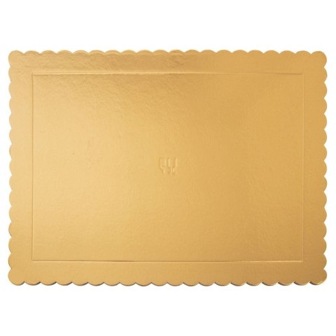 Podkład pod tort, ciasto złoty prostokątny 40x30 cm Podkład pod tort, ciasto złoty prostokątny 40x30 cm