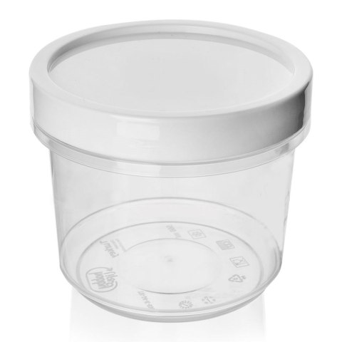 Pojemnik kuchenny do żywności z silikonową uszczelką okrągły zakręcany na zupę 940 ml
