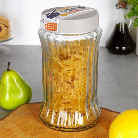 Pojemnik na produkty sypkie szklany 1,6 l Pojemnik na produkty sypkie szklany 1,6 l
