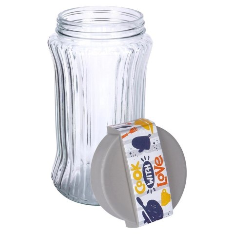 Pojemnik na produkty sypkie szklany 1,6 l Pojemnik na produkty sypkie szklany 1,6 l