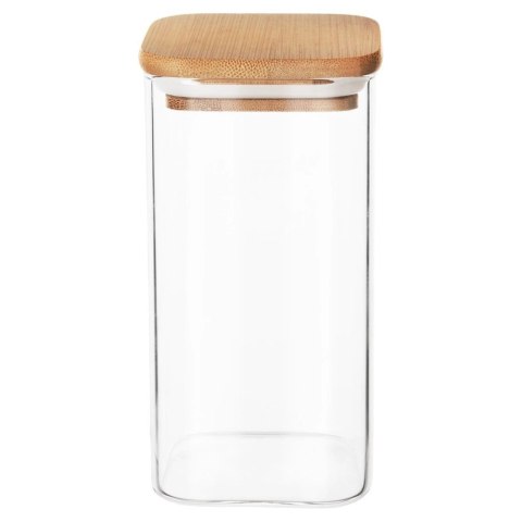 Pojemnik na produkty sypkie szklany z pokrywką i uszczelką 1,5 l Pojemnik na produkty sypkie szklany z pokrywką i uszczelką 1,5 l