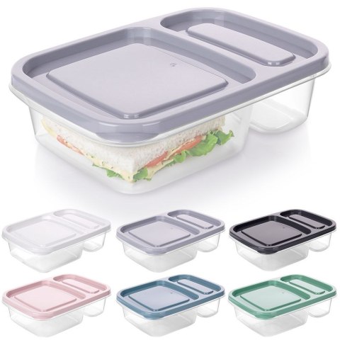 Pojemnik na żywność dzielony 2-częściowy lunchbox 750 ml Pojemnik na żywność dzielony 2-częściowy lunchbox 750 ml