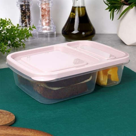 Pojemnik na żywność dzielony 2-częściowy lunchbox 750 ml Pojemnik na żywność dzielony 2-częściowy lunchbox 750 ml