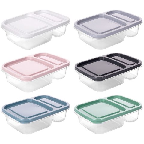 Pojemnik na żywność dzielony 2-częściowy lunchbox 750 ml Pojemnik na żywność dzielony 2-częściowy lunchbox 750 ml
